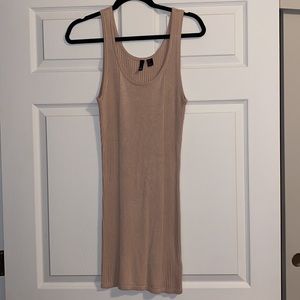 H&M Sleeveless Knitted Ribbed Dress